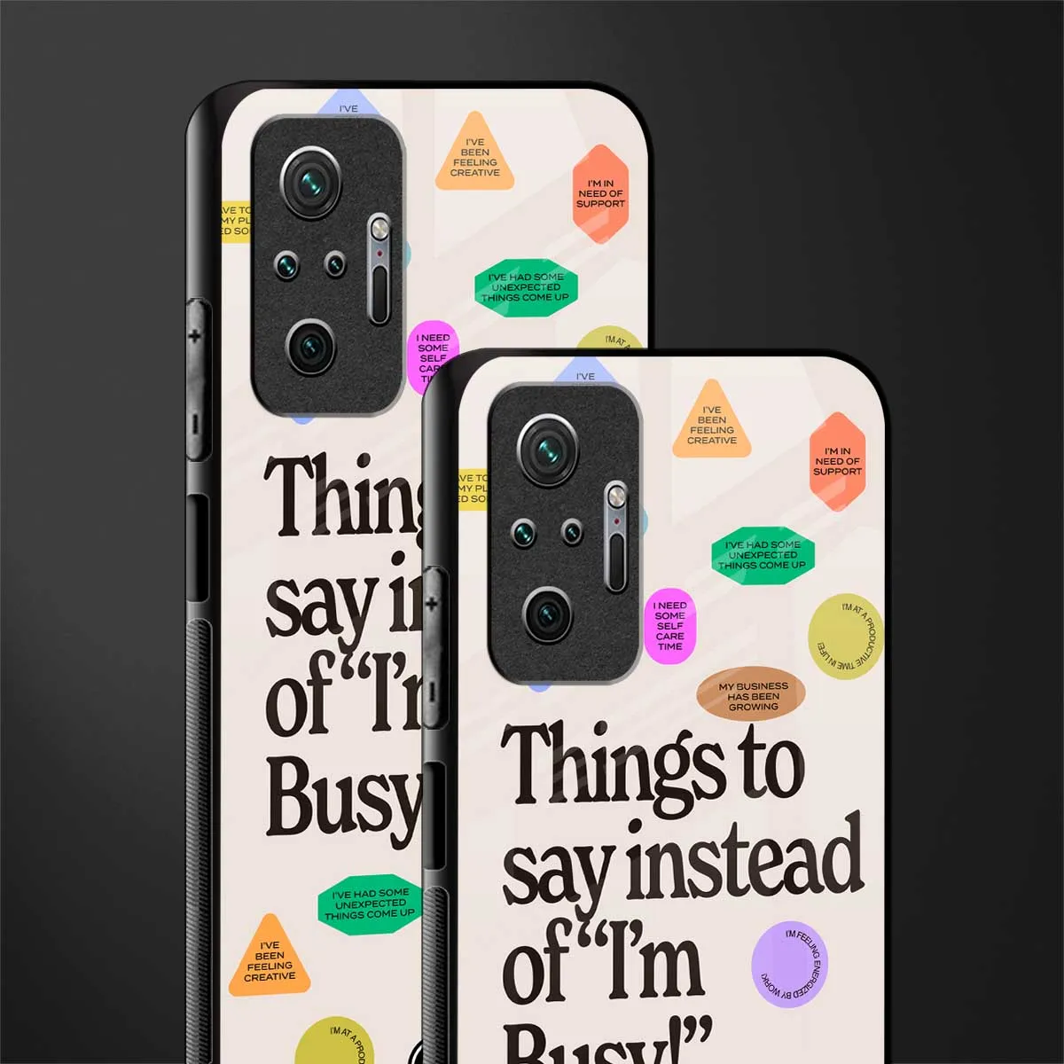 10 Things To Say Phone Case for Redmi Note 10 Pro | Glass Case