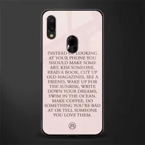 11 Things To Do Phone Case for Redmi Note 7 | Glass Case