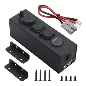 12/24V Multi-function Power Box Charger Switch Battery Charger Multi-function Power Box for Roof Top Tent