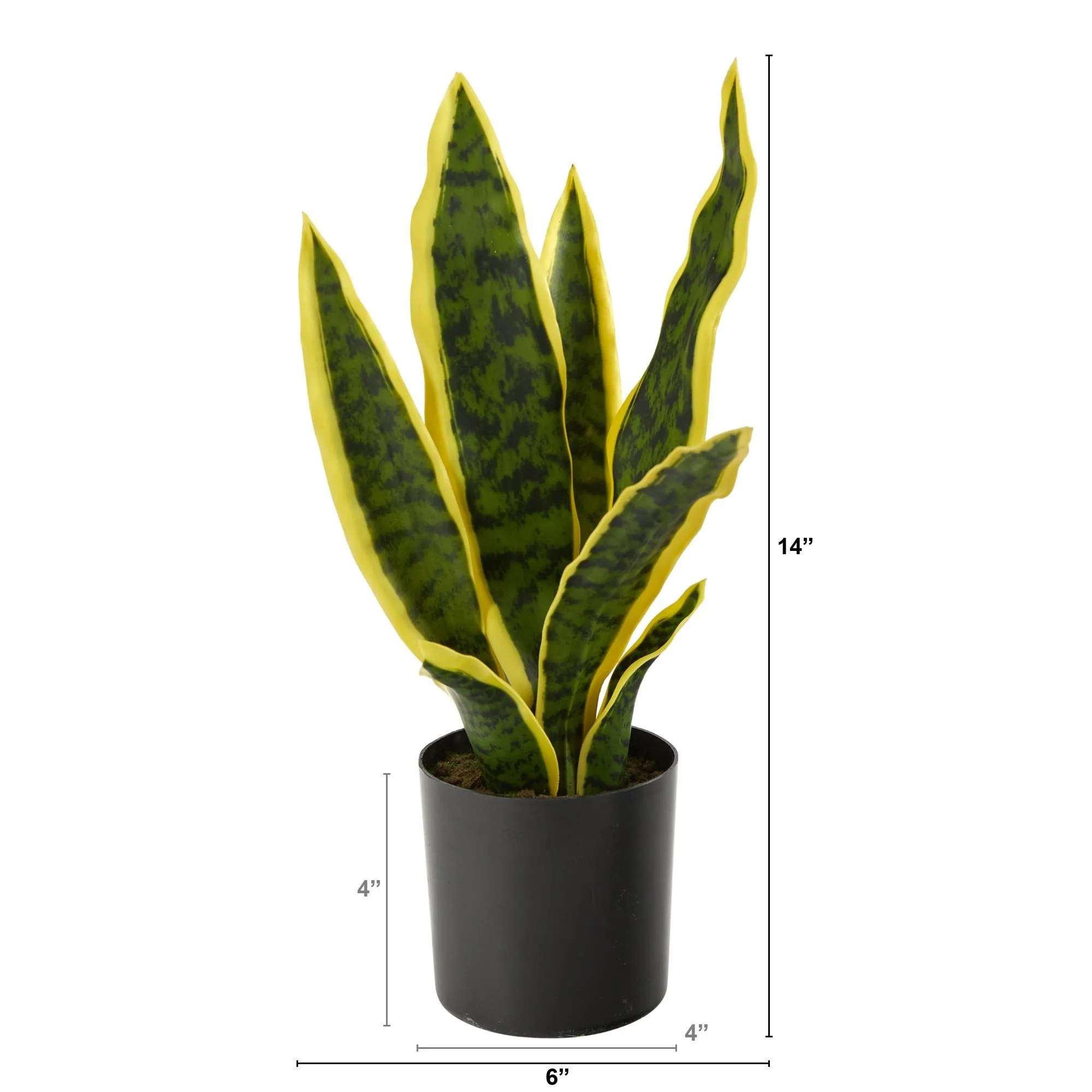 14” Sansevieria Artificial Plant