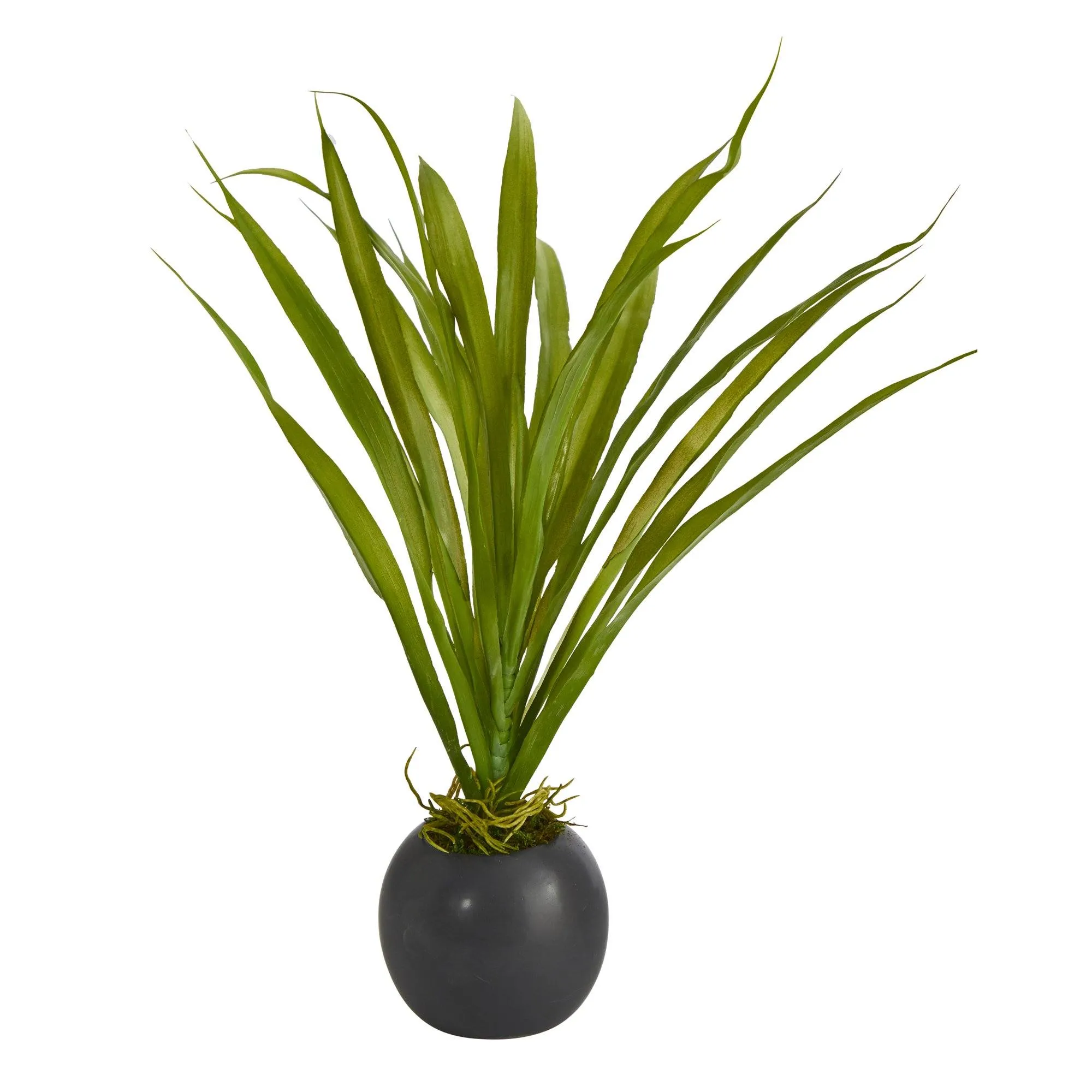 15” Grass Artificial Plant in Decorative Planter