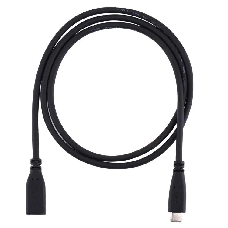 1m USB-C 3.1 Male to Female Adapter Cable - Type-C Connector