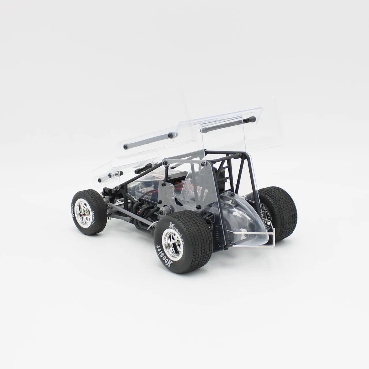 1RC Racing 1/18 Scale Sprint Car 4.0, Clear, RTR