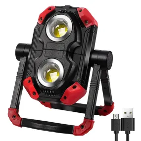 2500 Lumens Automotive Work Light Rechargeable Flood Light For Job Site