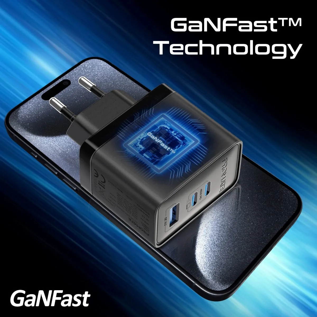 45W Power Delivery GaNFast™ Charger with Quick Charge 3.0