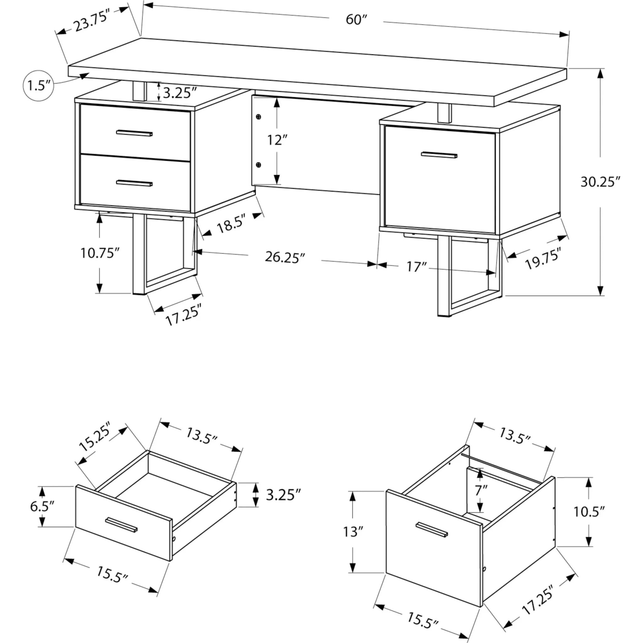 60" Desk