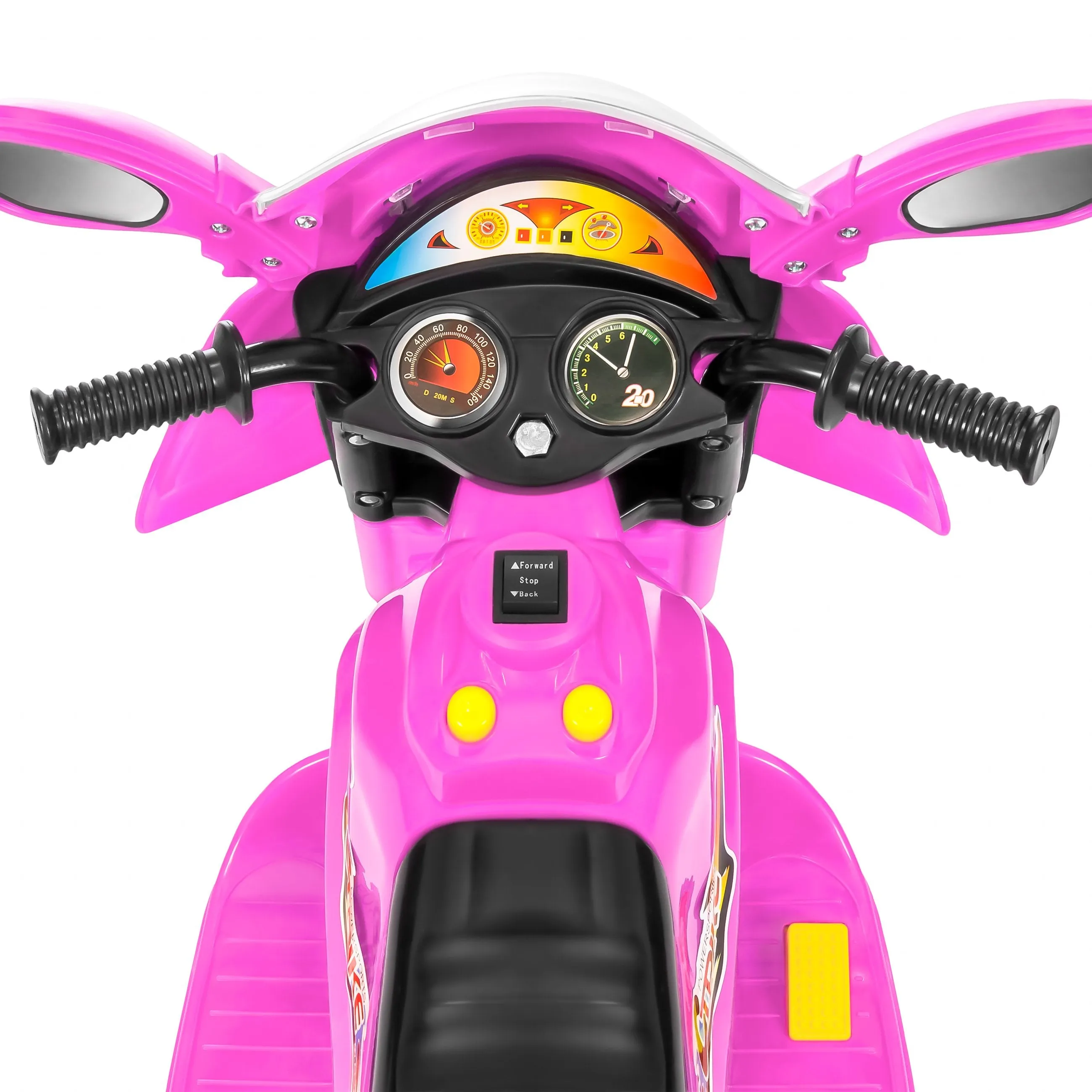 6V Kids 3-Wheel Motorcycle Ride-On Toy w/ LED Lights, Music, Storage