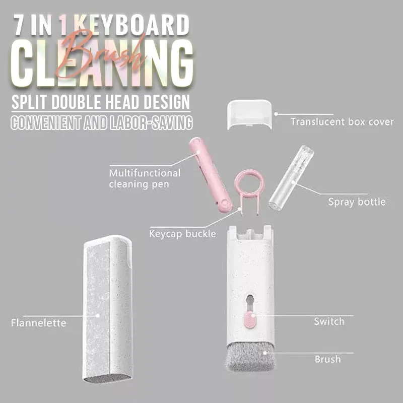 7-in-1 Computer Keyboard Cleaner Brush Kit