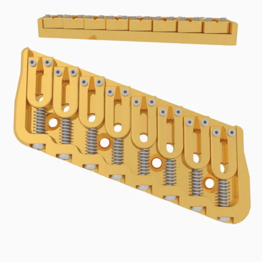 8 String Multi-Scale Fixed Guitar Bridge