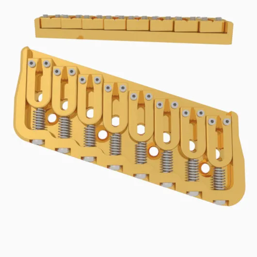 8 String Multi-Scale Fixed Guitar Bridge