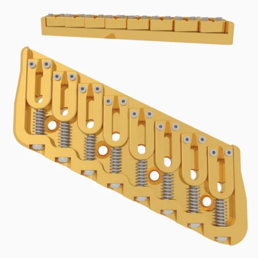 8 String Multi-Scale Fixed Guitar Bridge