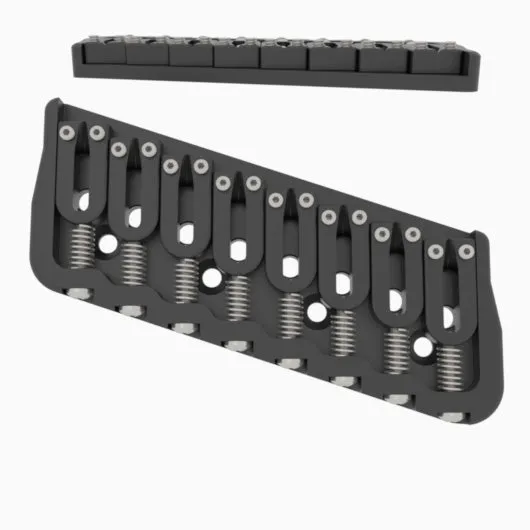 8 String Multi-Scale Fixed Guitar Bridge