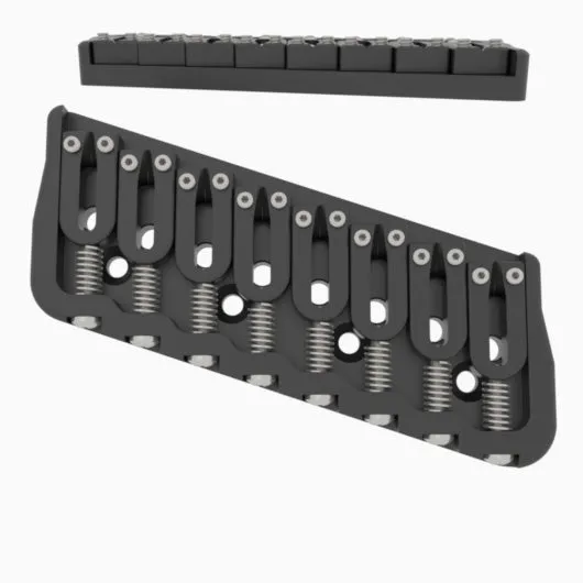 8 String Multi-Scale Fixed Guitar Bridge