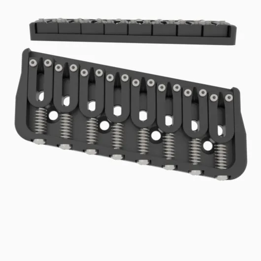 8 String Multi-Scale Fixed Guitar Bridge