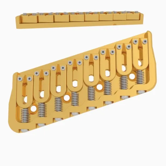 8 String Multi-Scale Fixed Guitar Bridge