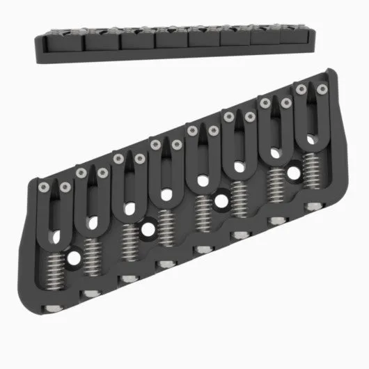 8 String Multi-Scale Fixed Guitar Bridge