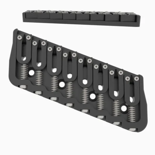 8 String Multi-Scale Fixed Guitar Bridge