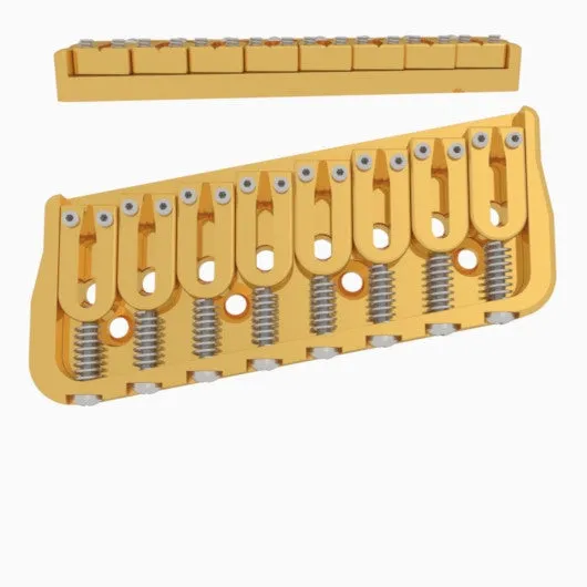 8 String Multi-Scale Fixed Guitar Bridge