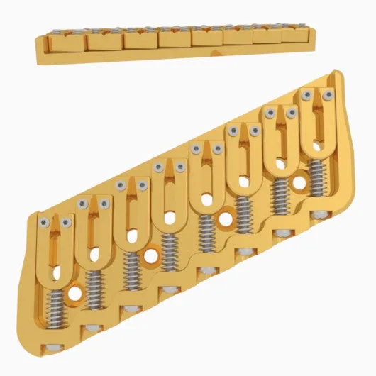 8 String Multi-Scale Fixed Guitar Bridge