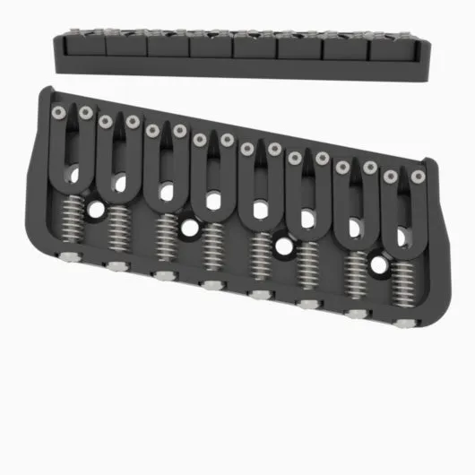 8 String Multi-Scale Fixed Guitar Bridge