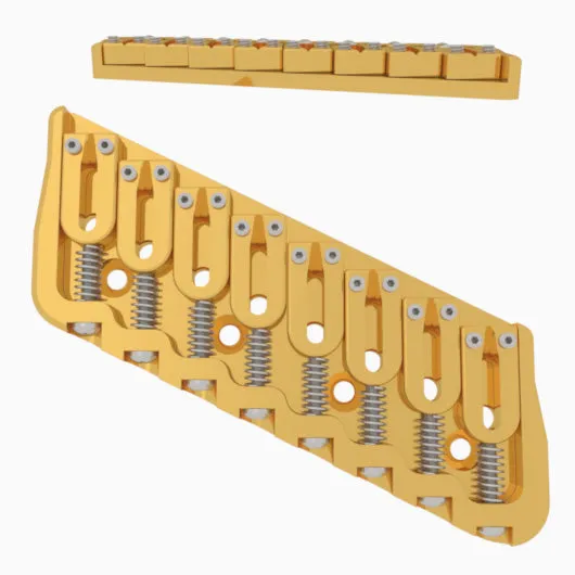 8 String Multi-Scale Fixed Guitar Bridge