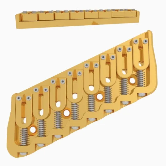 8 String Multi-Scale Fixed Guitar Bridge