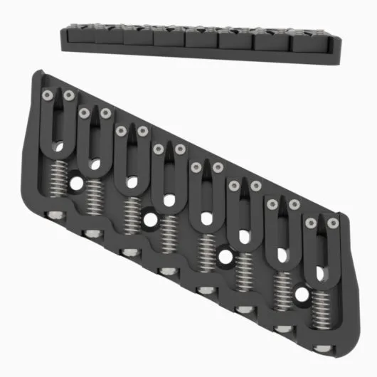 8 String Multi-Scale Fixed Guitar Bridge