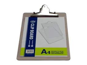 Acrylic Clip Board A4 Grey - FSCB8043GY