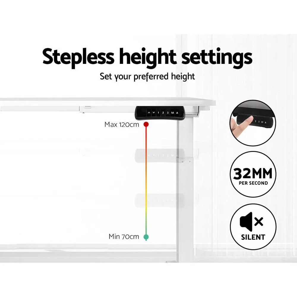 Adjustable Dual Motor Standing Desk, Digital Panel, 140CM - Artiss