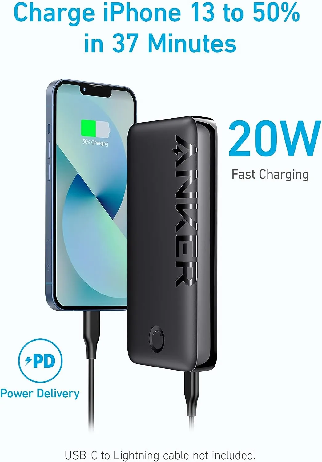 Anker 335 20W Power Bank (PowerCore 20K) - A1288