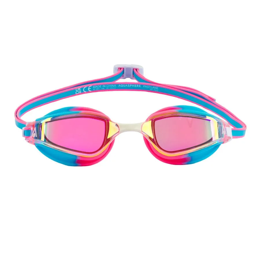 Aqua Sphere Fastlane Titanium Mirror Goggles - Pink/Blue