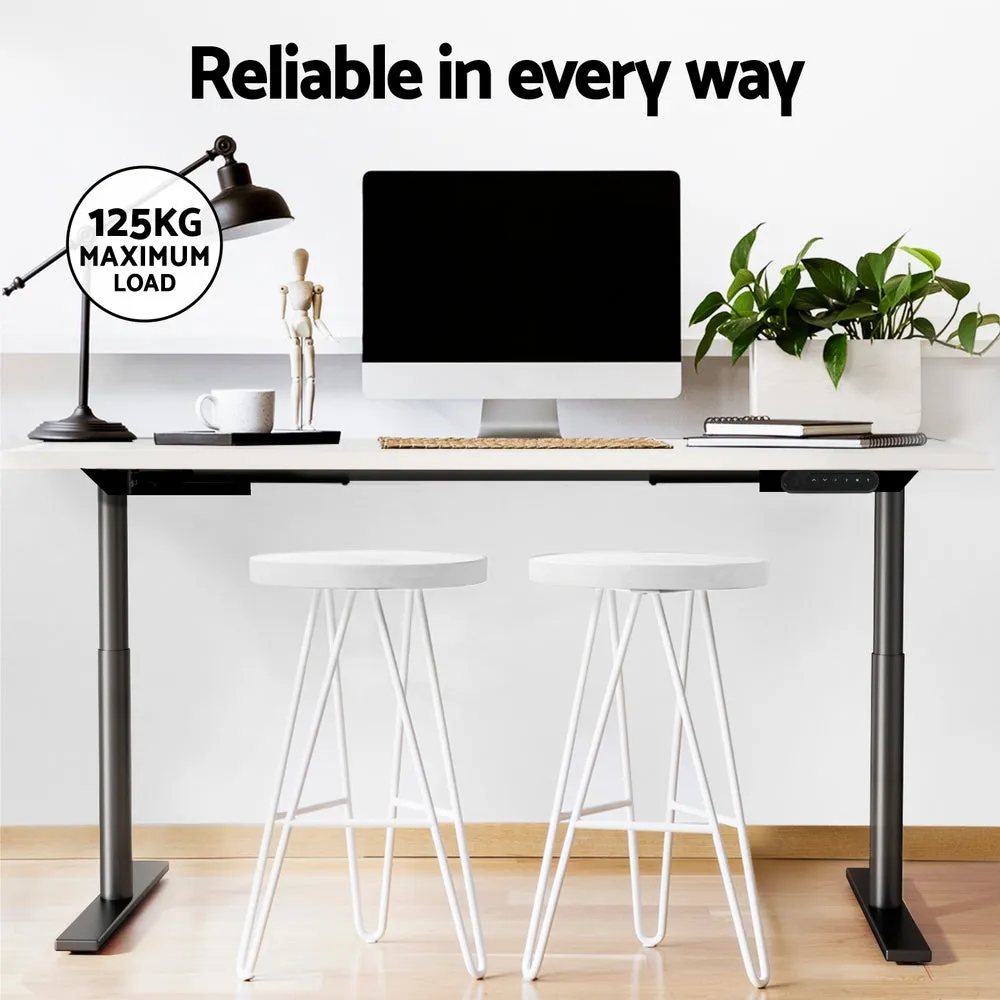 Artiss Electric Standing Desk Adjustable Sit Stand Desks Black White 140cm