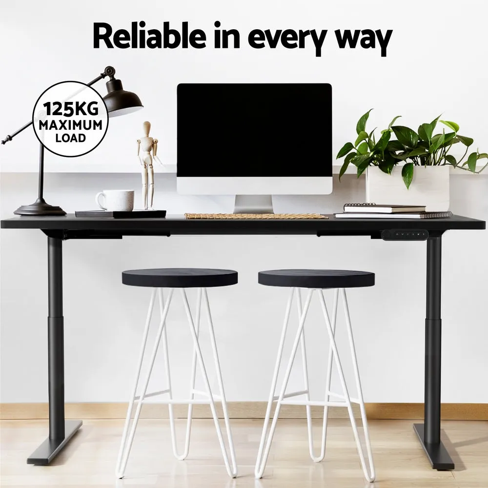 Artiss Electric Standing Desk Height Adjustable Sit Stand Desks Black 140cm