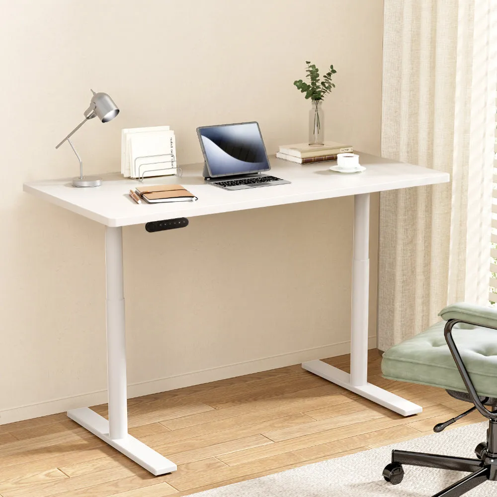 Artiss Electric Standing Desk Height Adjustable Sit Stand Desks White 140cm