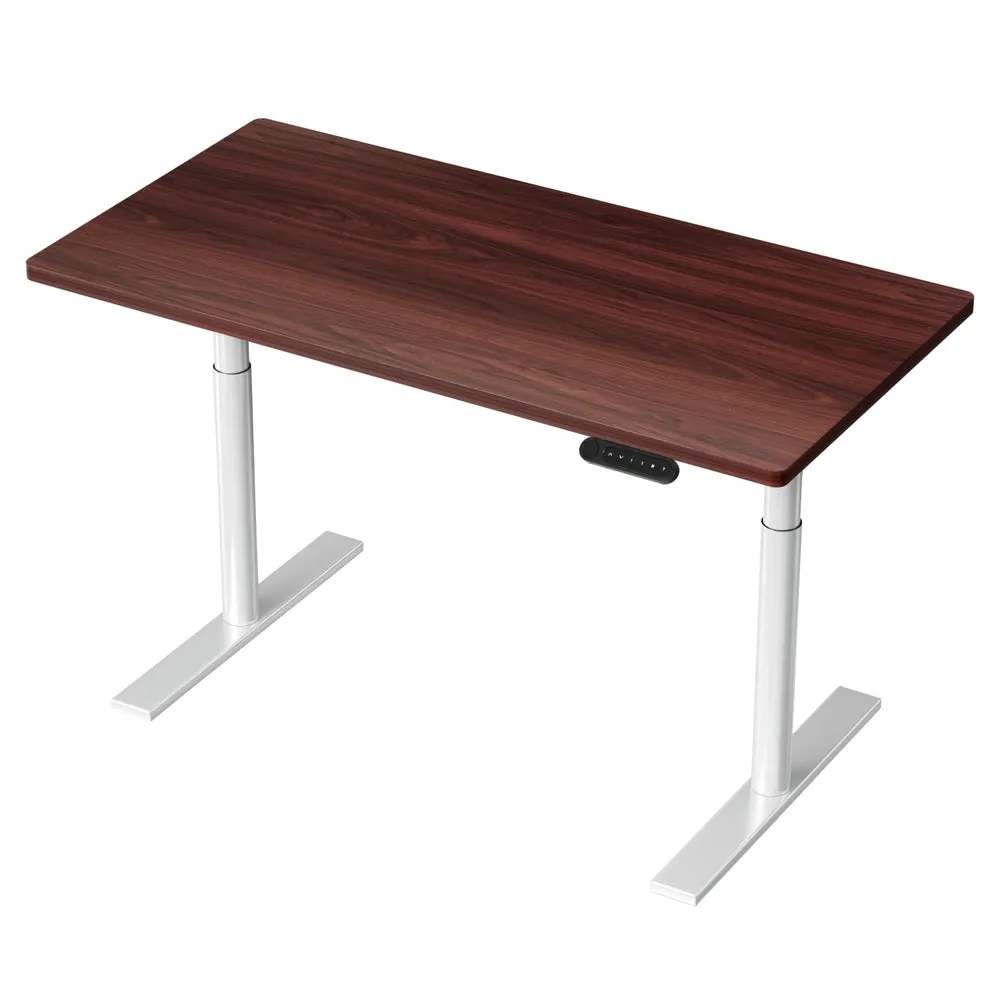 Artiss Electric Standing Desk Height Adjustable Sit Stand Desks White Walnut