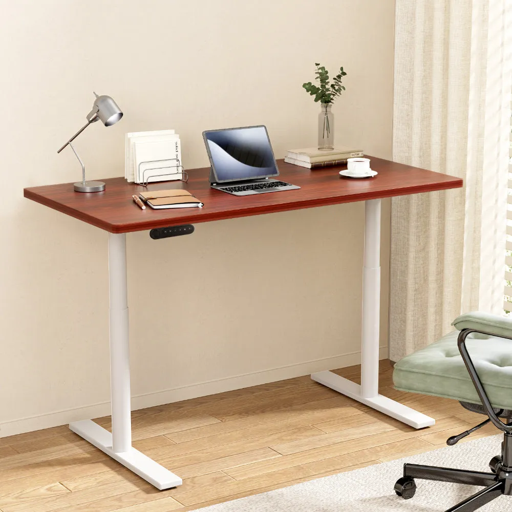 Artiss Electric Standing Desk Height Adjustable Sit Stand Desks White Walnut