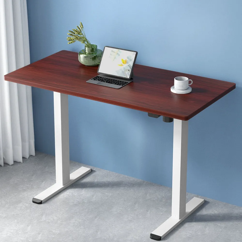 Artiss Electric Standing Desk Motorised Adjustable Sit Stand Desks White Walnut