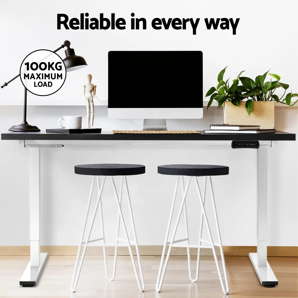 Artiss Standing Desk Electric Height Adjustable Sit Stand Desks White Black