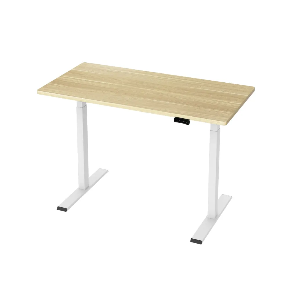 Artiss Standing Desk Electric Height Adjustable Sit Stand Desks White Oak