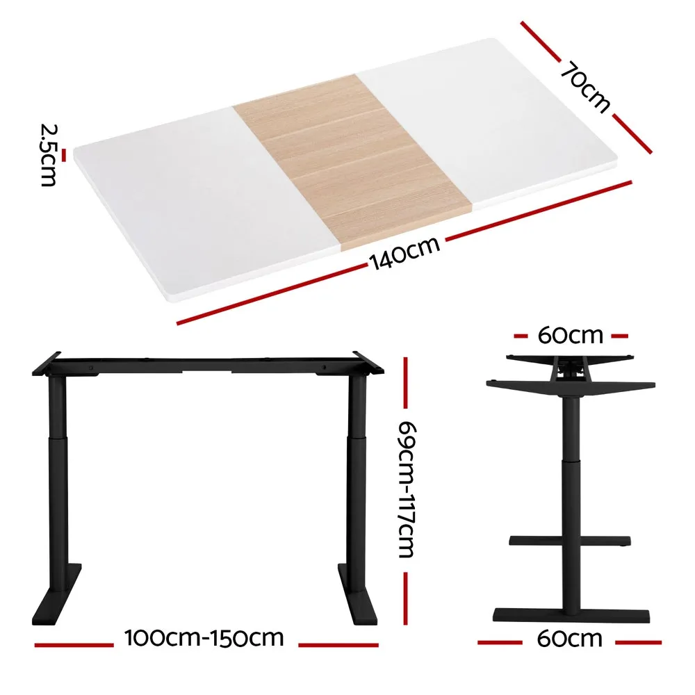 Artiss Standing Desk Motorised Electric Dual Motor 140CM