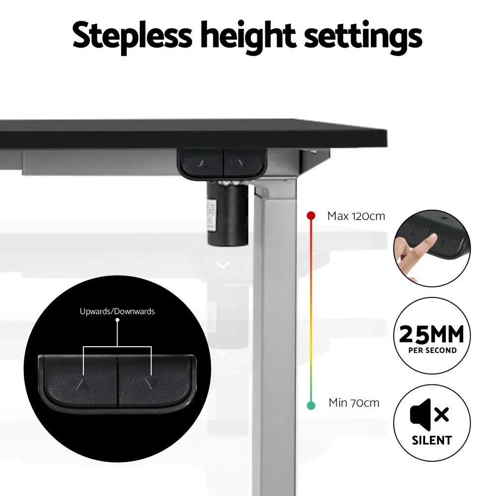 Artiss Standing Desk Sit Stand Motorised Height Adjustable Frame Only Grey