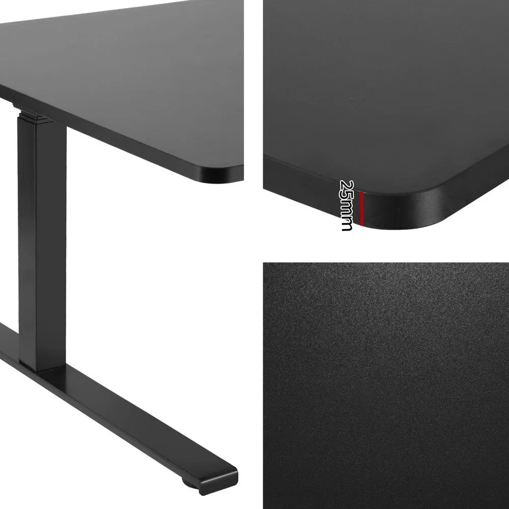 Artiss Standing Desks L-shape Motorised 160CM Black