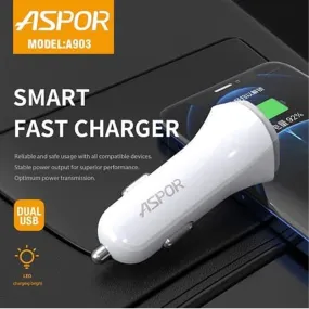 Aspor A903 2USB 3.4A Car Charger   Micro Cable