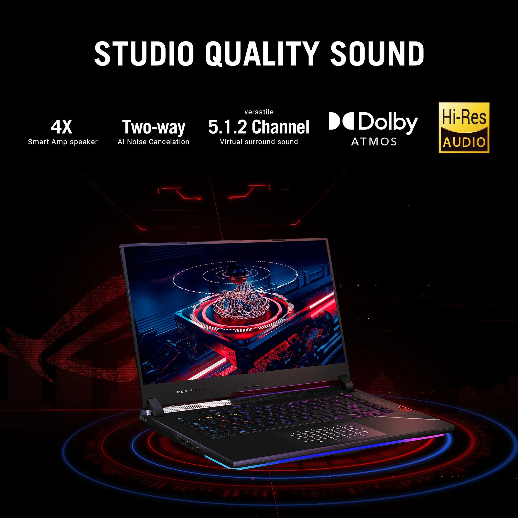 ASUS ROG Strix SCAR 15 G533ZW-LN148W Laptop 15.6" Wide Quad HD Intel® Core™ i9 i9-12900H 16 GB DDR5-SDRAM 2 TB SSD NVIDIA GeForce RTX 3070 Ti Wi-Fi 6E (802.11ax) Windows 11 Home Black