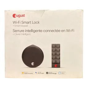 August Wi-Fi Smart Lock   Smart Keypad - Matte Black