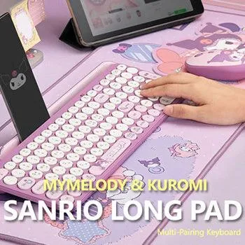 ★Authentic★Sanrio Mymelody and Kuromi Wireless Keyboard/ 3in1 Multi Pairing/ Multi Connection