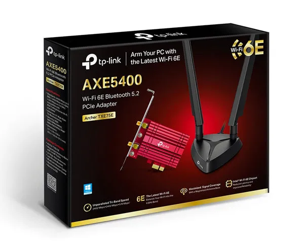 AXE5400 Wi-Fi 6E Bluetooth 5.2 PCIe Adapter