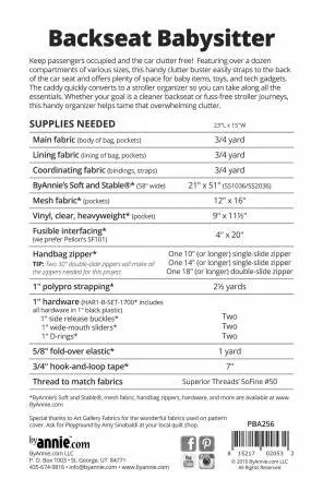 Backseat Babysitter Pattern