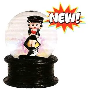 Betty Boop Biker Mini Waterglobe