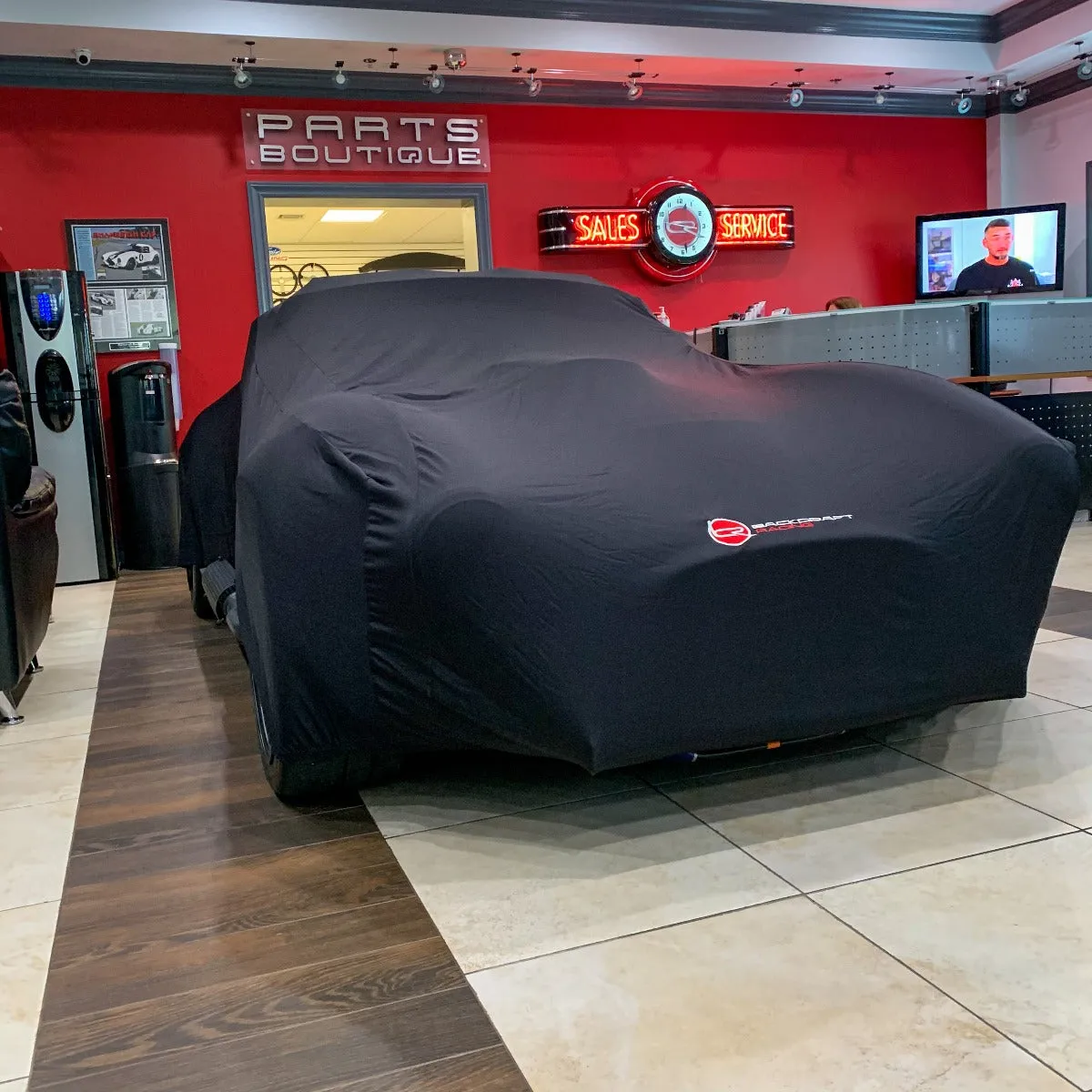 Black Indoor Car Cover-Form fitting